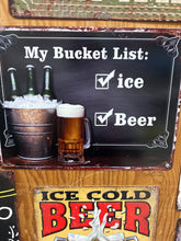 Load image into Gallery viewer, My Bucket List – Funny Metal Wall Sign | Amazing Indoors