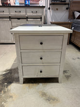 Load image into Gallery viewer, Max Ivory USB Power Nightstand | 3-Drawer Bedroom Storage with Charging | Amazing Indoors