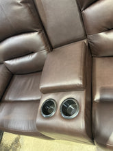 Load image into Gallery viewer, Chocolate Martini Fabric Power Recliner Love seat