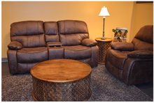 Load image into Gallery viewer, Austin Copper Patina Loveseat Glider Recliner