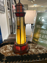 Load image into Gallery viewer, Lighthouse Tiffany Lamp