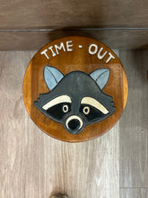 Load image into Gallery viewer, Baby Zoofari Raccoon Step Stool – Kids Bathroom & Reading Stool
