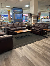 Load image into Gallery viewer, Chocolate Layer Casual Stationary Leather Sofa
