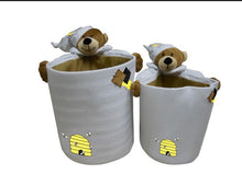 Load image into Gallery viewer, Baby Zoofari Soft Basket Collection Bear – Nursery Storage Set
