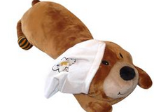 Load image into Gallery viewer, Baby Zoofari Bed Buddy Bear – Plush Crib & Toddler Bed Pillow | Amazing Indoors