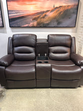 Load image into Gallery viewer, Chocolate Martini Fabric Power Recliner Love seat