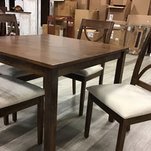 Load image into Gallery viewer, Ebbe 40 Inch Square Solid Wood Dining Table & 4 Chair Set