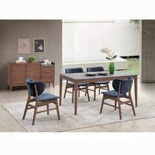Load image into Gallery viewer, Nevis Engineered Stone and wood Dining Table and 4 Chair set