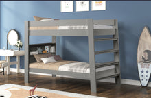 Load image into Gallery viewer, Twin over Twin Bunkbed Solid Wood