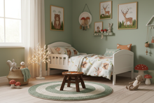 Load image into Gallery viewer, Baby Zoofari Fox Stool – Woodland Bedroom Vignette
