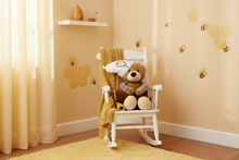 Load image into Gallery viewer, Baby Zoofari Hug Buddy Bear – Bee & Honey Nursery Vignette
