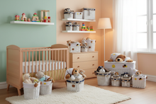 Load image into Gallery viewer, Baby Zoofari Nursery with 5 Basket Set