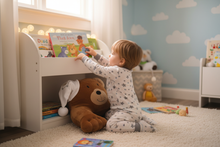 Load image into Gallery viewer, Child reaching for book with Reading Buddy Bear