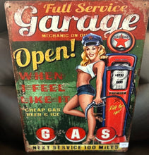 Load image into Gallery viewer, Full Service Garage – Vintage Metal Wall Sign