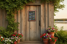 Load image into Gallery viewer, Lake Rules – Cottage Door Vignette