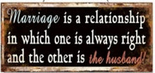 Load image into Gallery viewer, Marriage is a Relationship – Funny Metal Wall Sign | Amazing Indoors