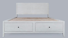 Load image into Gallery viewer, Max Ivory Panel headboard in king and queen with a storage footboard
