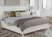 Load image into Gallery viewer, Max Ivory Panel headboard in king and queen with a storage footboard
