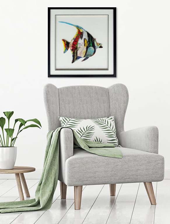Bannerfish - Collage Art
