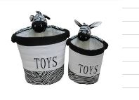 Load image into Gallery viewer, Baby Zoofari Soft Basket Collection Zebra
