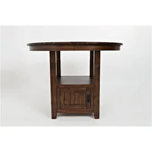 Load image into Gallery viewer, Cascade 48” Round Table counter height with table storage or a dining height.
