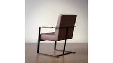 Load image into Gallery viewer, Maggie Leather and metal cantilever chair
