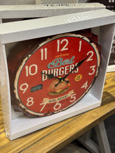 Load image into Gallery viewer, Burgers Bottle Cap Clock
