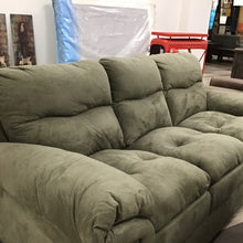 Load image into Gallery viewer, Loden Overstuffed Polyester Sofa | Deep Seat Nap Sofa | Warm Green Living Room Couch
