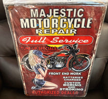 Load image into Gallery viewer, Majestic Motorcycle – Vintage Metal Wall Sign

