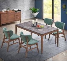 Load image into Gallery viewer, Nevis Dining Table and 4 Upholstered Chairs
