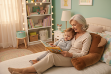 Load image into Gallery viewer, Grandma Reading with Baby Zoofari Reading Buddy Bear
