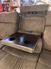 Load image into Gallery viewer, Mesilla Matcha Power Sofa | Centre Console | Pocket Coil &amp; Drop-In Coil Seating
