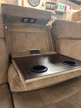 Load image into Gallery viewer, Mesilla Matcha Power Sofa | Centre Console | Pocket Coil &amp; Drop-In Coil Seating
