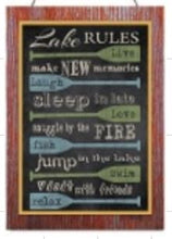 Load image into Gallery viewer, Lake Rules – Metal Wall Sign for Cottage &amp; Lake House Décor | Amazing Indoors
